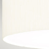 Fletcher 26" Flush Aged Brass with Ivory Shade