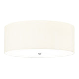Fletcher 26" Flush Polished Chrome with Ivory Shade