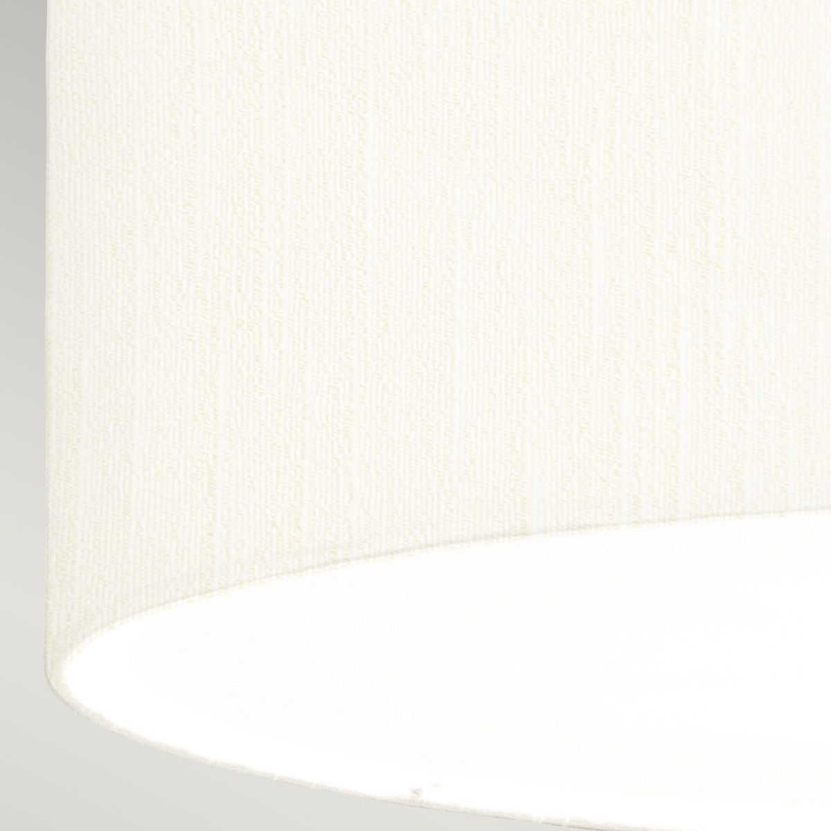 Fletcher 26" Flush Polished Chrome with Ivory Shade
