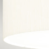 Fletcher 26" Flush Polished Chrome with Ivory Shade