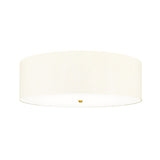 Fletcher 30" Flush Aged Brass with Ivory Shade
