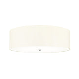Fletcher 30" Flush Polished Chrome with Ivory Shade