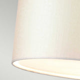 Fletcher 30" Flush Polished Chrome with Ivory Shade