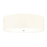 Fletcher 34" Flush Polished Chrome with Ivory Shade