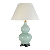 Harbin Gourd 1 Light Table Lamp with Tall Empire - Celadon Celadon
