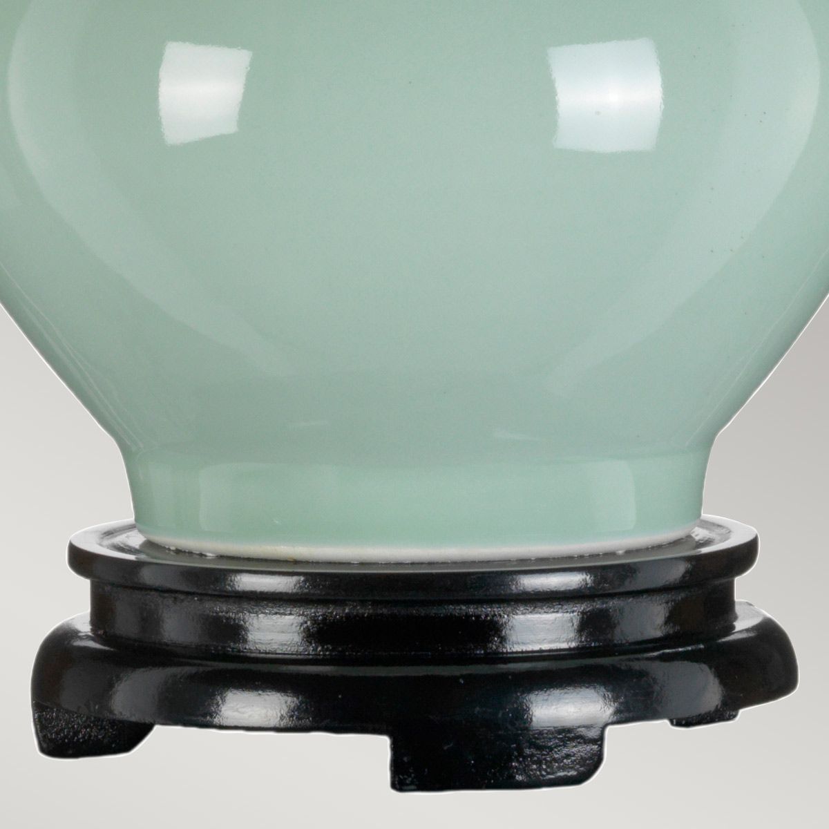 Harbin Gourd 1 Light Table Lamp with Tall Empire - Celadon Celadon