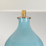 Harbin Gourd 1 Light Table Lamp with Tall Empire - Duck Egg Blue Duck Egg Blue