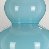 Harbin Gourd 1 Light Table Lamp with Tall Empire - Duck Egg Blue Duck Egg Blue