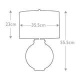 Azure Elegance Table Lamp - Kara Collection