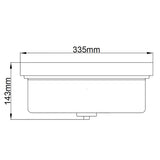 Kincaid Dual Light Chrome Flush Fixture