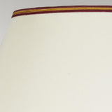 Majin Oxblood Red Jar 1 Light Table Lamp with Polycotton shade Oxblood