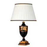Narbonne 1 Light Table Lamp - with Tall Empire Shade Black and Gold