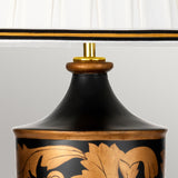 Narbonne 1 Light Table Lamp - with Tall Empire Shade Black and Gold