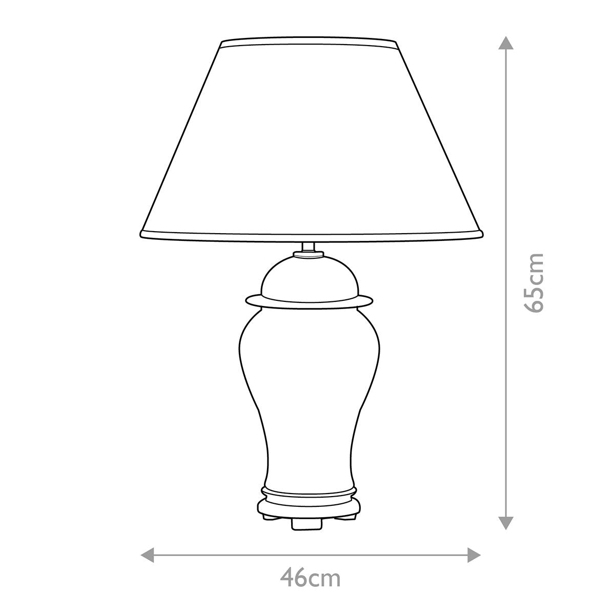 Oxblood Temple Jar 1 Light Table Lamp with Tall Empire Shade Oxblood