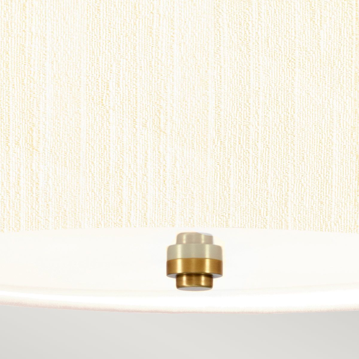 Pearce 14" Pendant with Aged Brass Ceiling Pan Aged Brass, Ivory Shade