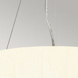 Pearce 14" Pendant with Polished Chrome Ceiling Pan Polished Chrome, Ivory Shade