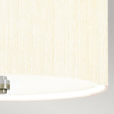 Pearce 14" Pendant with Polished Chrome Ceiling Pan Polished Chrome, Ivory Shade