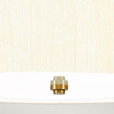 Pearce 18" Pendant with Aged Brass Ceiling Pan Aged Brass, Ivory Shade
