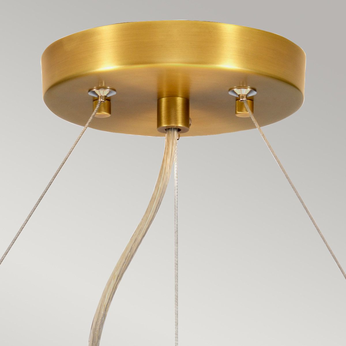 Pearce 22" Pendant with Aged Brass Ceiling Pan Aged Brass, Ivory Shade