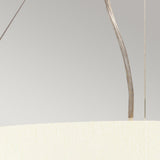 Pearce 22" Pendant with Aged Brass Ceiling Pan Aged Brass, Ivory Shade