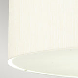 Pearce 22" Pendant with Aged Brass Ceiling Pan Aged Brass, Ivory Shade