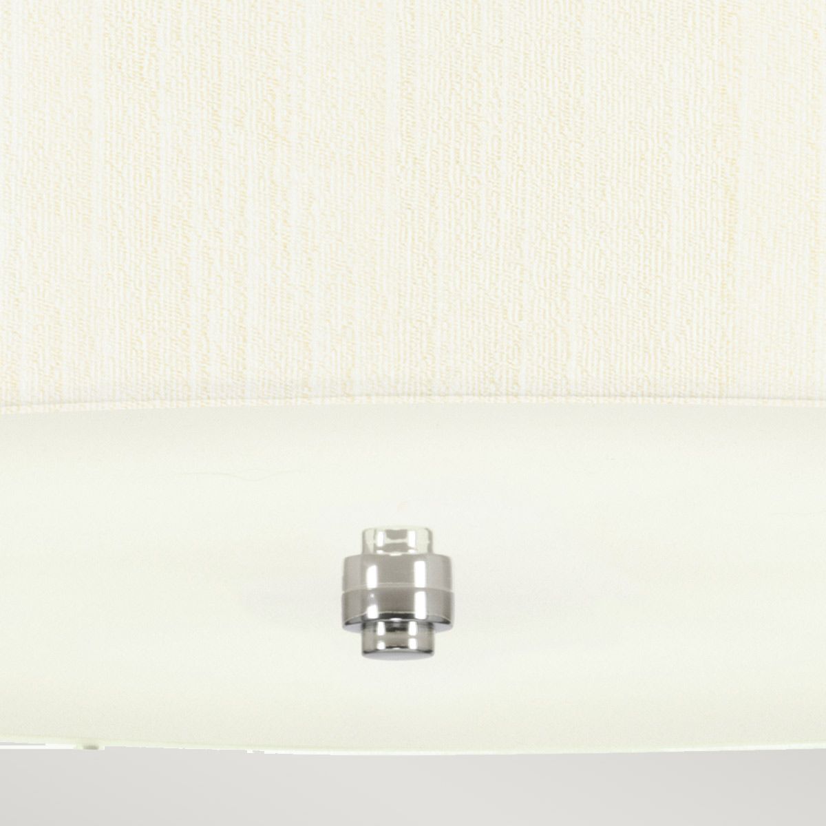 Pearce 22" Pendant with Polished Chrome Ceiling Pan Polished Chrome, Ivory Shade