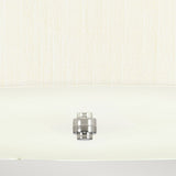 Pearce 22" Pendant with Polished Chrome Ceiling Pan Polished Chrome, Ivory Shade