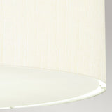 Pearce 22" Pendant with Polished Chrome Ceiling Pan Polished Chrome, Ivory Shade