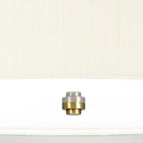 Pearce 26" Pendant with Aged Brass Ceiling Pan Aged Brass, Ivory Shade