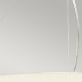 Pearce 26" Pendant with Polished Chrome Ceiling Pan Polished Chrome, Ivory Shade