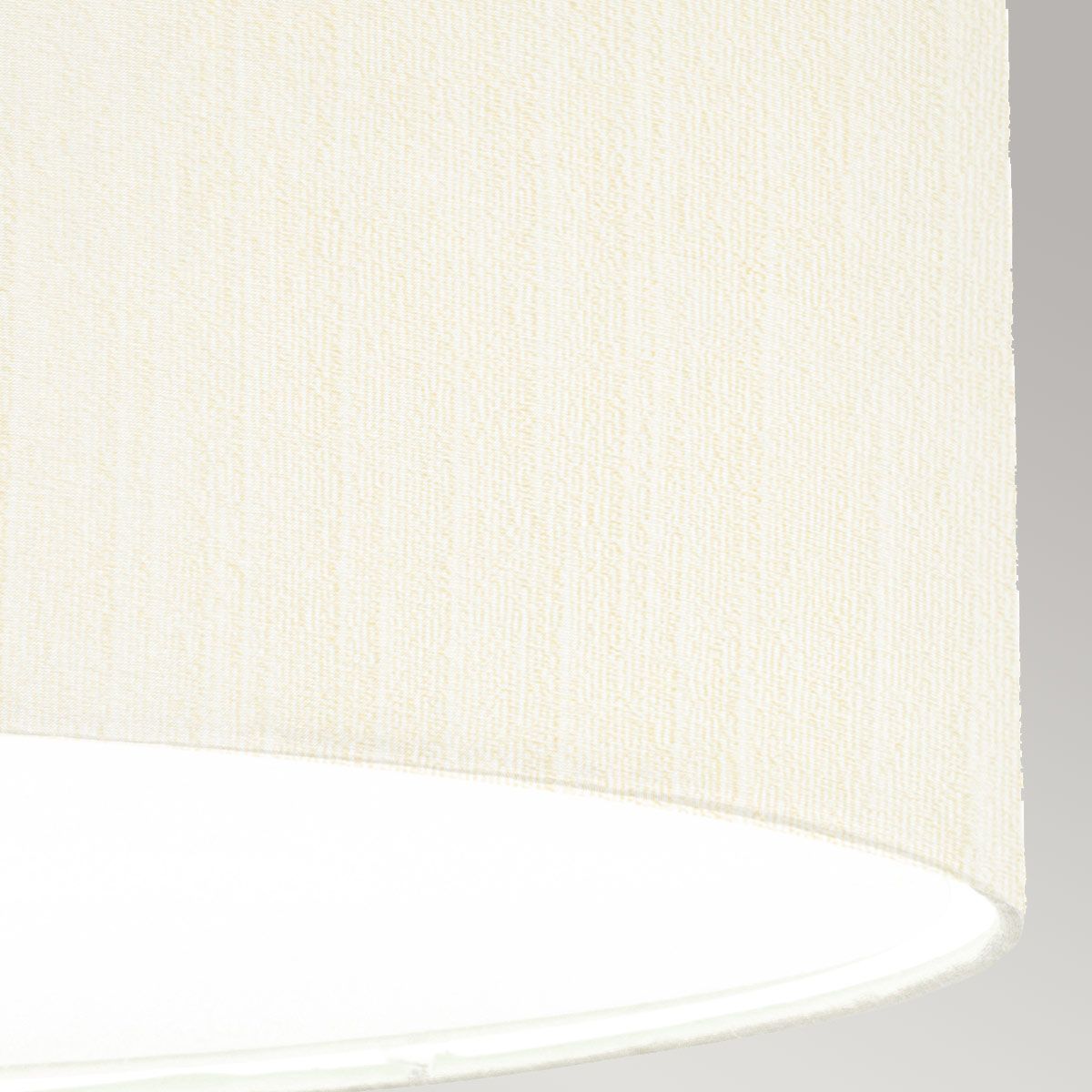Pearce 26" Pendant with Polished Chrome Ceiling Pan Polished Chrome, Ivory Shade