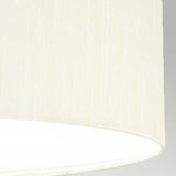 Pearce 26" Pendant with Polished Chrome Ceiling Pan Polished Chrome, Ivory Shade
