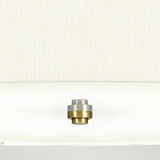 Pearce 30" Pendant with Aged Brass Ceiling Pan Aged Brass, Ivory Shade