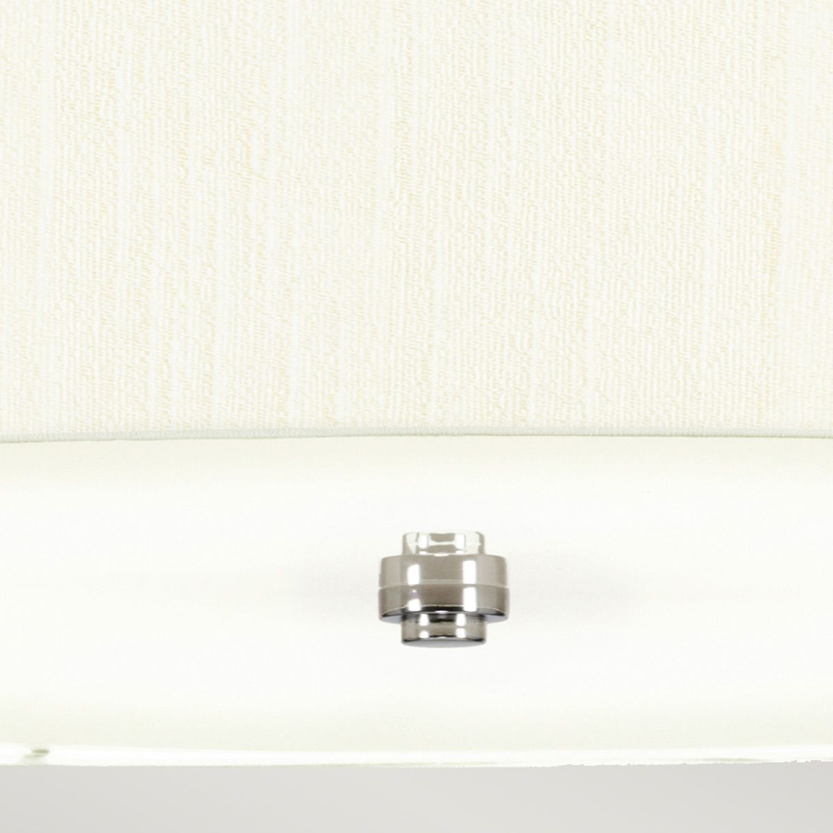 Pearce 30" Pendant with Polished Chrome Ceiling Pan Polished Chrome, Ivory Shade