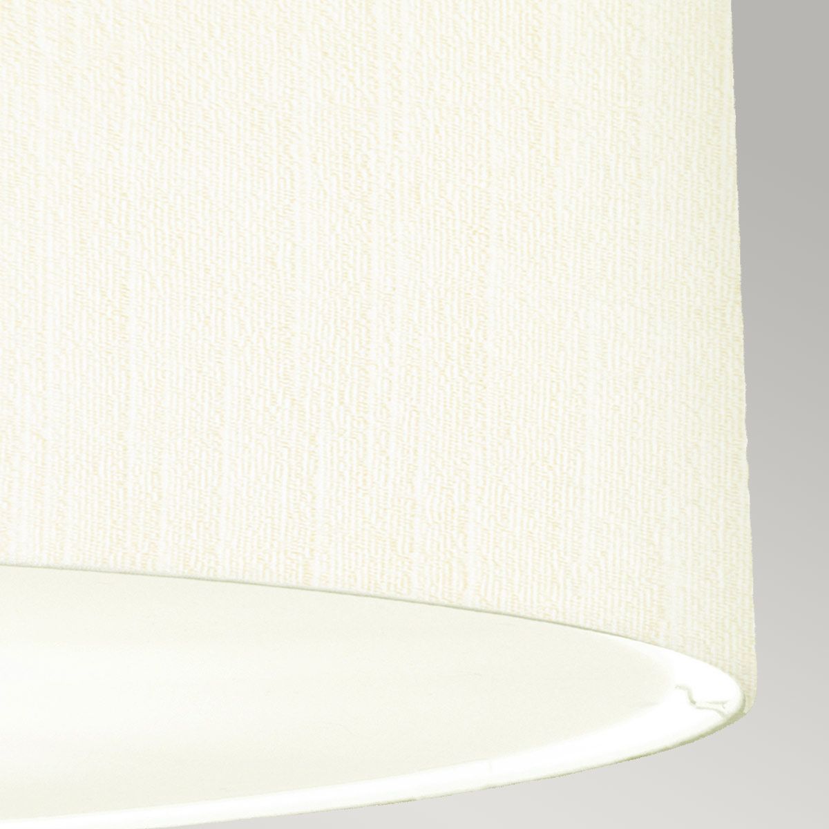 Pearce 30" Pendant with Polished Chrome Ceiling Pan Polished Chrome, Ivory Shade