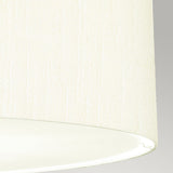 Pearce 30" Pendant with Polished Chrome Ceiling Pan Polished Chrome, Ivory Shade