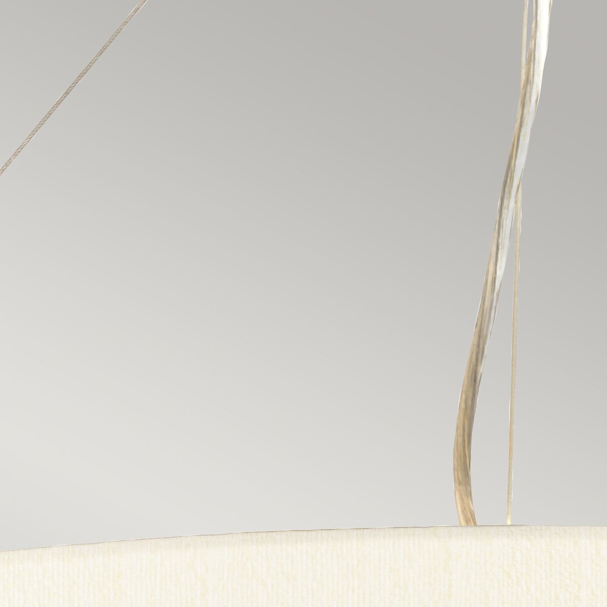 Pearce 34" Pendant with Aged Brass Ceiling Pan Aged Brass, Ivory Shade