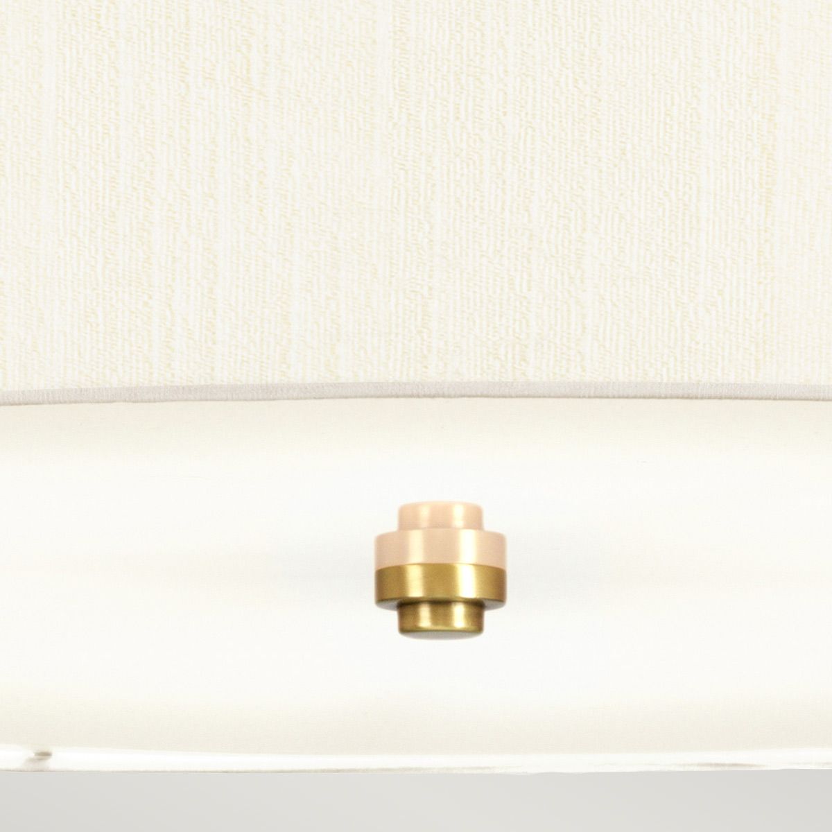 Pearce 34" Pendant with Aged Brass Ceiling Pan Aged Brass, Ivory Shade