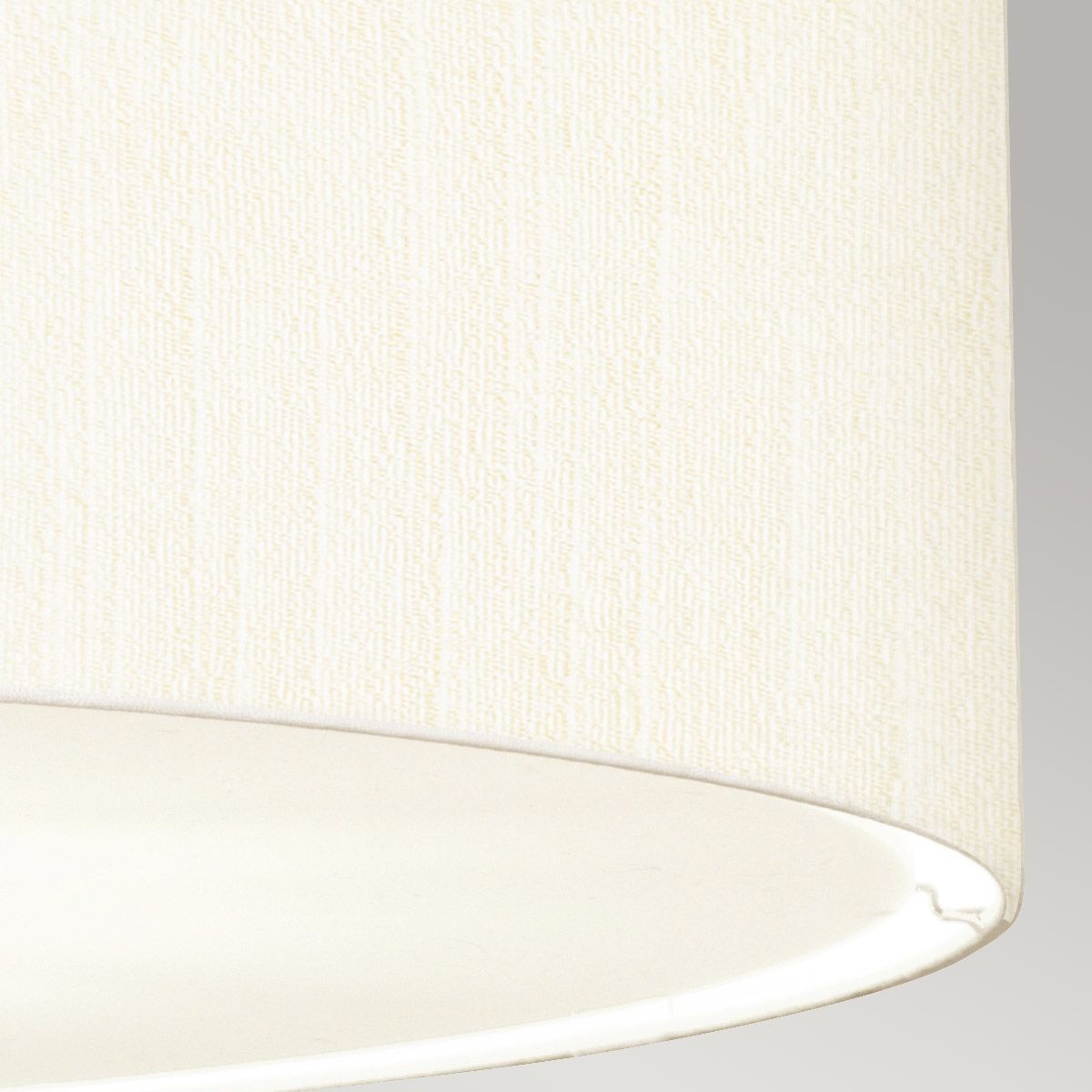 Pearce 34" Pendant with Polished Chrome Ceiling Pan Polished Chrome, Ivory Shade