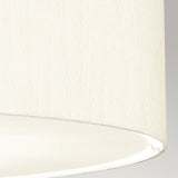 Pearce 34" Pendant with Polished Chrome Ceiling Pan Polished Chrome, Ivory Shade