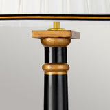 Peronne 1 Light Table Lamp With Tall Empire Shade Black and Gold