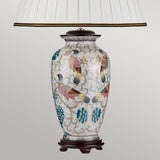Ping 1 Light Table Lamp Cream with coloured birds