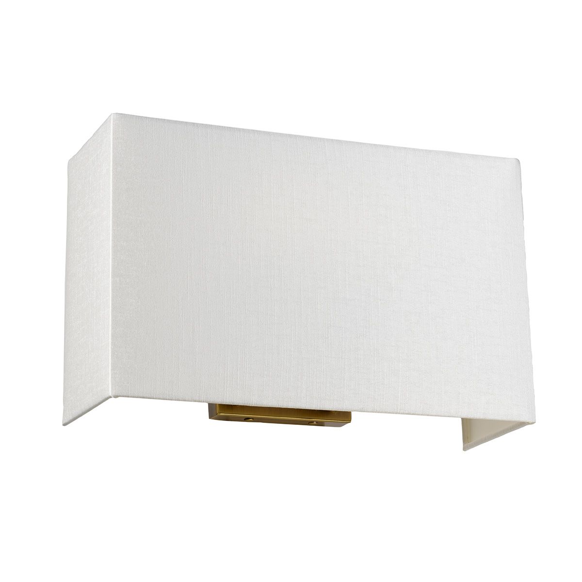 Riley Large Rectangular Wall Light with Aged Brass Back Plate Aged Brass
