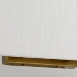 Riley Large Rectangular Wall Light with Aged Brass Back Plate Aged Brass