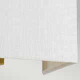 Riley Medium Rectangular Wall Light with Aged Brass Back Plate Aged Brass