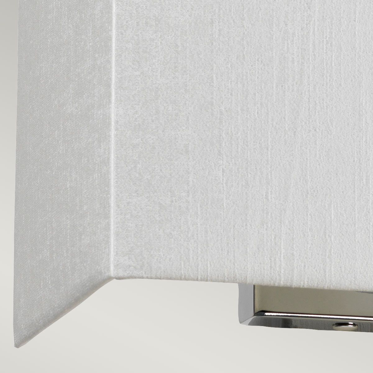 Riley Medium Rectangular Wall Light with Polished Chrome Back Plate Polished Chrome