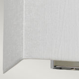Riley Medium Rectangular Wall Light with Polished Chrome Back Plate Polished Chrome