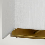 Riley Small Rectangular Wall Light with Aged Brass Back Plate Aged Brass
