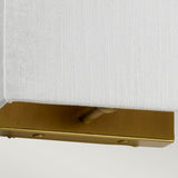 Riley Small Rectangular Wall Light with Aged Brass Back Plate Aged Brass