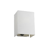 Riley Small Rectangular Wall Light with Polished Chrome Back Plate Polished Chrome